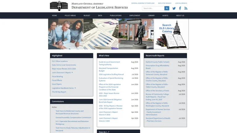 Maryland Department of Legislative Services - Annapolis, MD