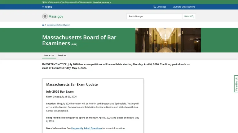 Massachusetts Board of Bar Examiners - Boston, MA