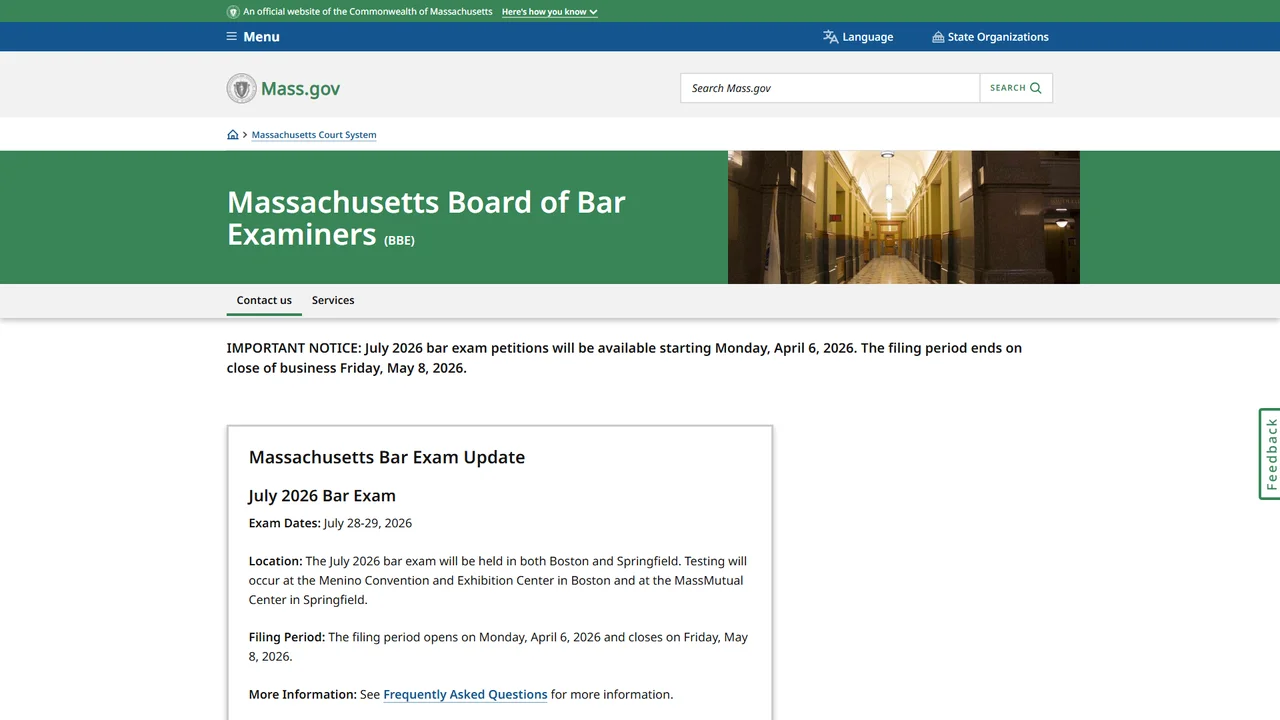 Massachusetts Board of Bar Examiners - Boston, MA