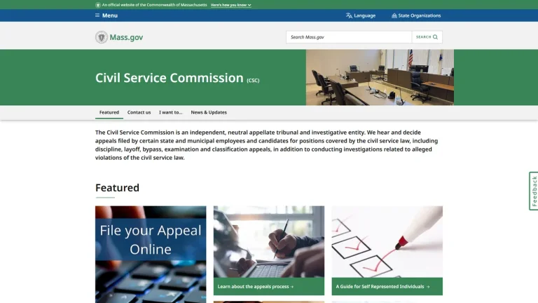 Massachusetts Civil Service Commission - Boston, MA