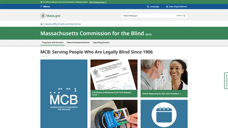 Massachusetts Commission for the Blind - Boston, MA