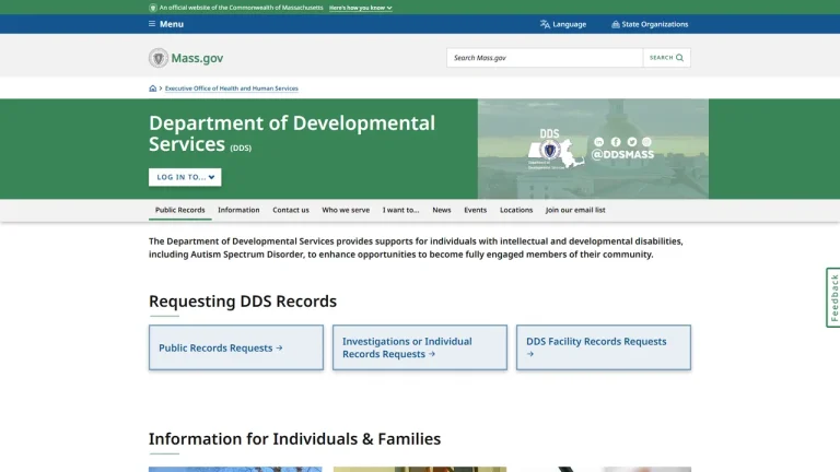 Massachusetts DDS Area Office - Worcester, MA