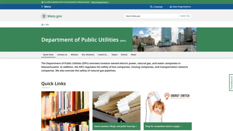 Massachusetts Department of Public Utilities - Boston, MA