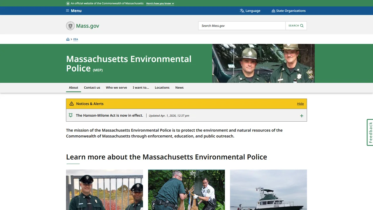 Massachusetts Environmental Police - Worcester, MA