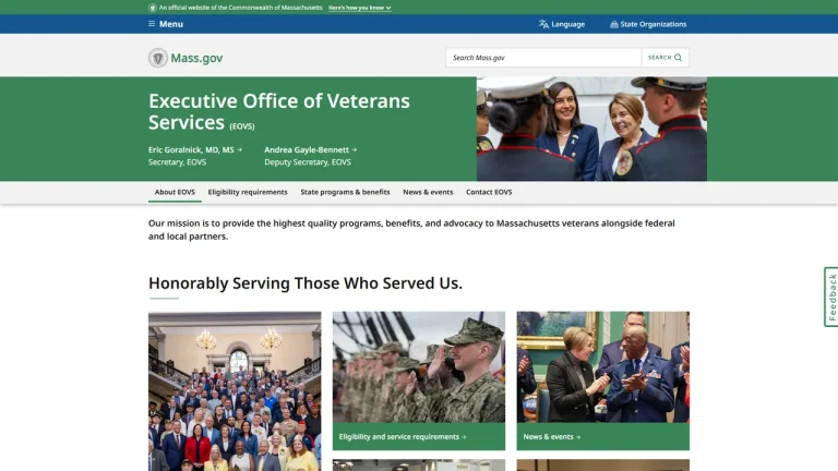 Massachusetts Executive Office of Veterans' Services (EOVS) - Boston, MA