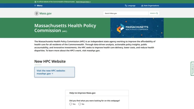 Massachusetts Health Policy Commission - Boston, MA