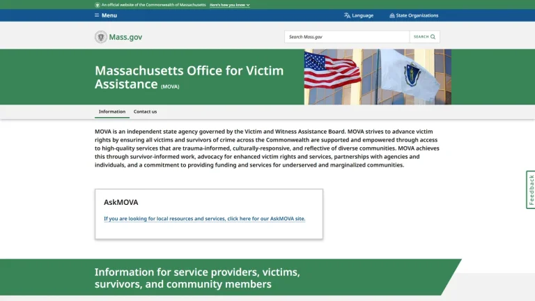 Massachusetts Office for Victim Assistance - Boston, MA
