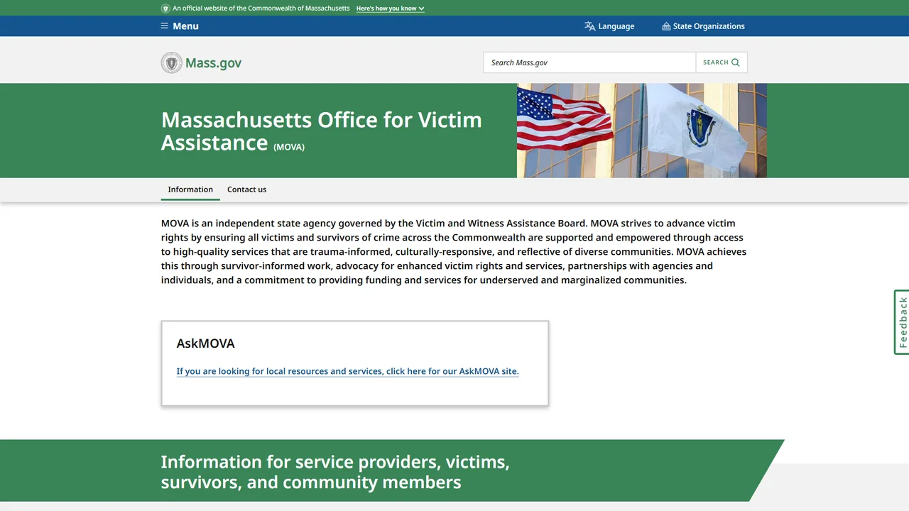 Massachusetts Office for Victim Assistance - Boston, MA