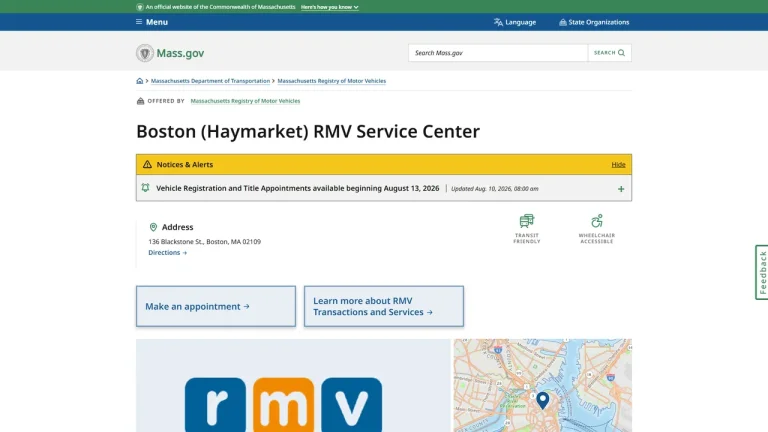 Massachusetts Registry of Motor Vehicles (Haymarket) - Boston, MA