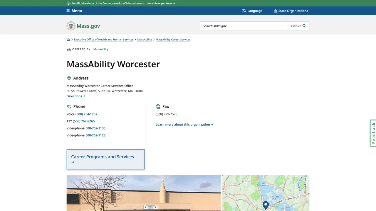 Massachusetts Rehabilitation Commission (MassAbility) - Worcester, MA