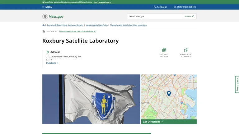 Massachusetts State Police Satellite Crime Laboratory - Boston, MA