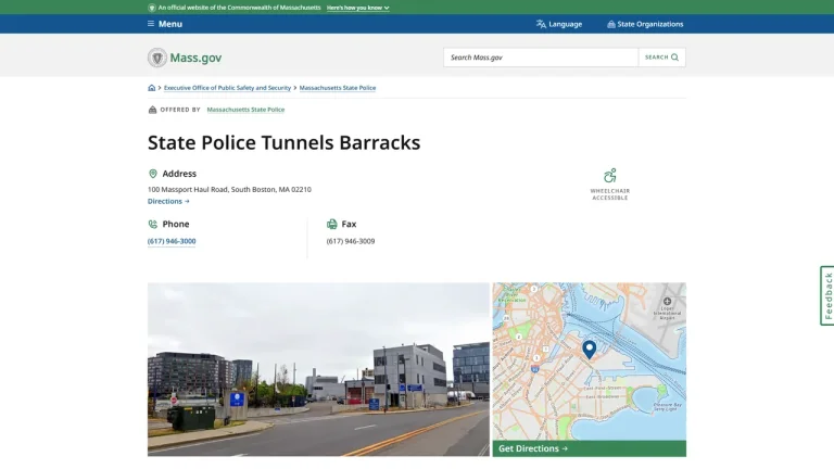 Massachusetts State Police Tunnels Barracks - Boston, MA
