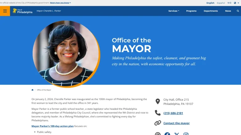 Mayor, City of Philadelphia - Philadelphia, PA