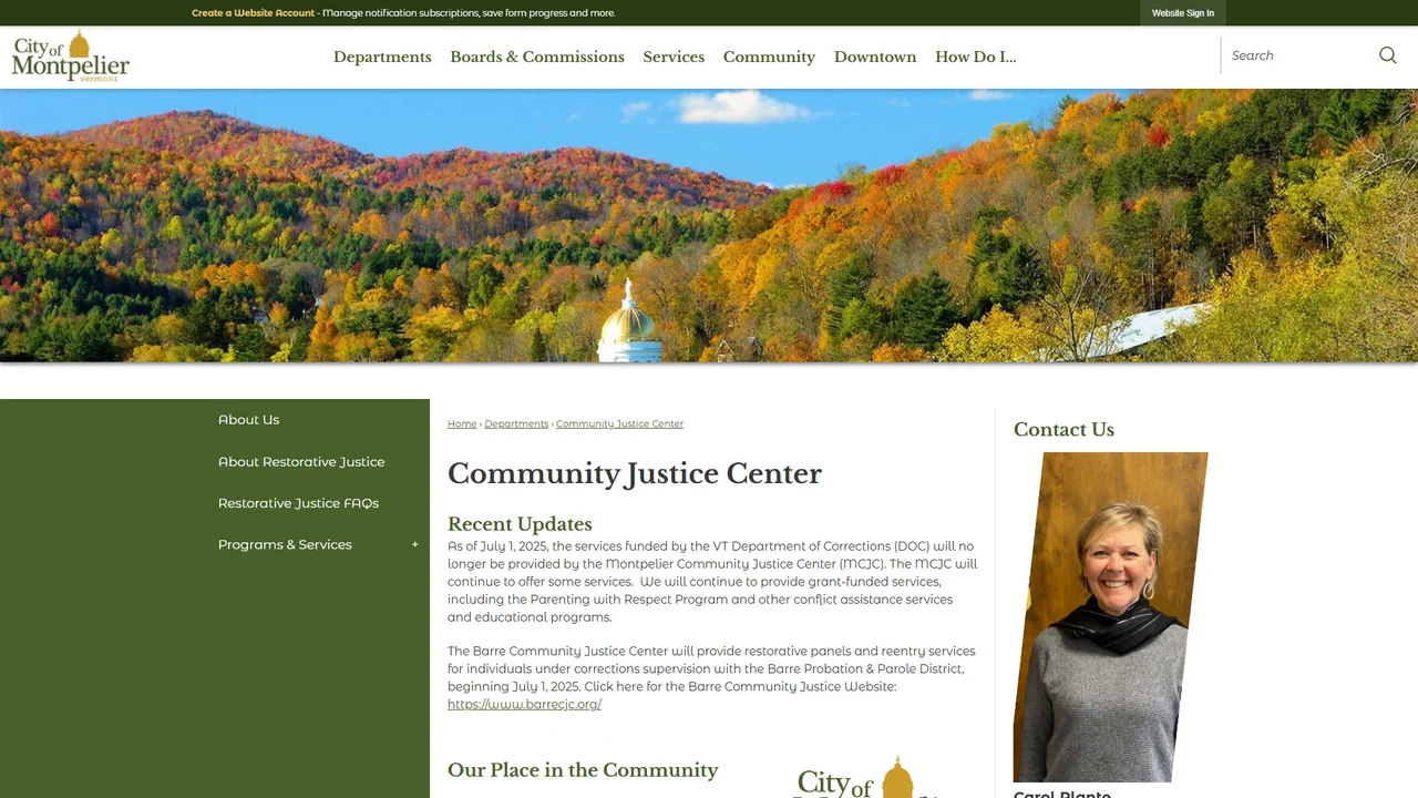 Montpelier Community Justice Center - Montpelier, VT