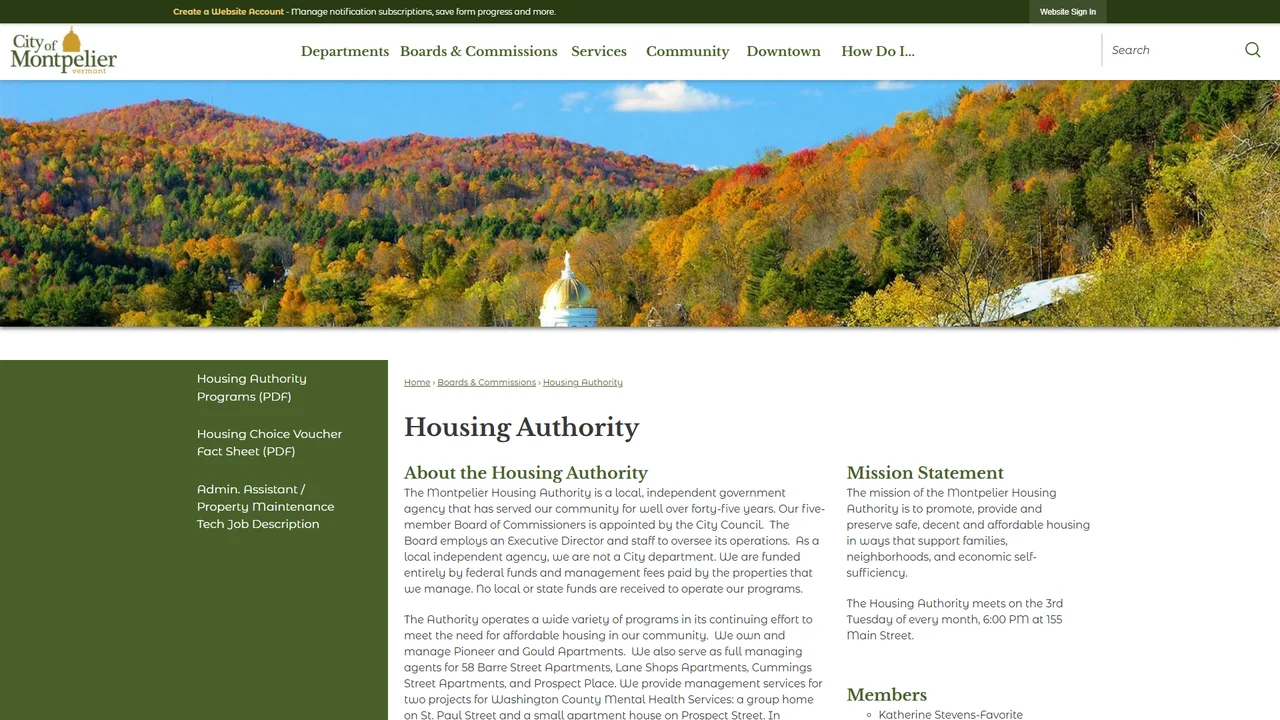 Montpelier Housing Authority - Montpelier, VT