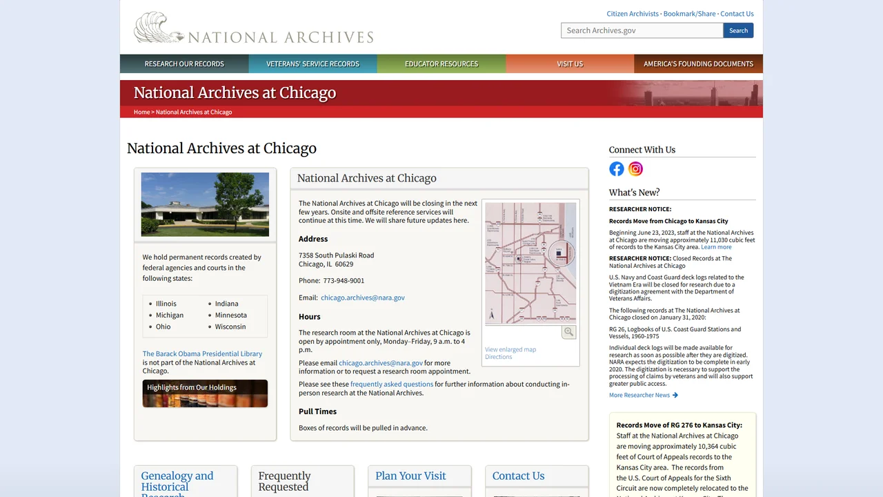 National Archives at Chicago - Chicago, IL