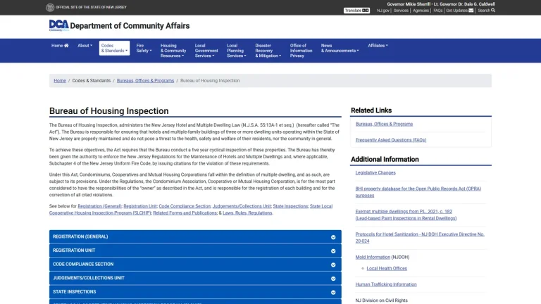 New Jersey Bureau of Housing Inspection