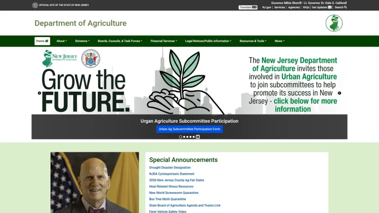 New Jersey Department of Agriculture (NJDA)