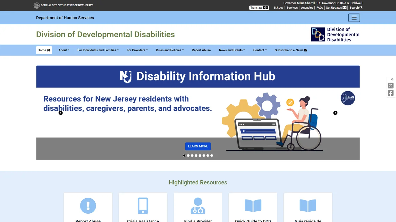 New Jersey Division of Developmental Disabilities