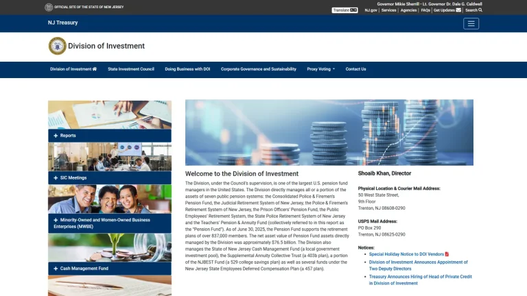 New Jersey Division of Investment