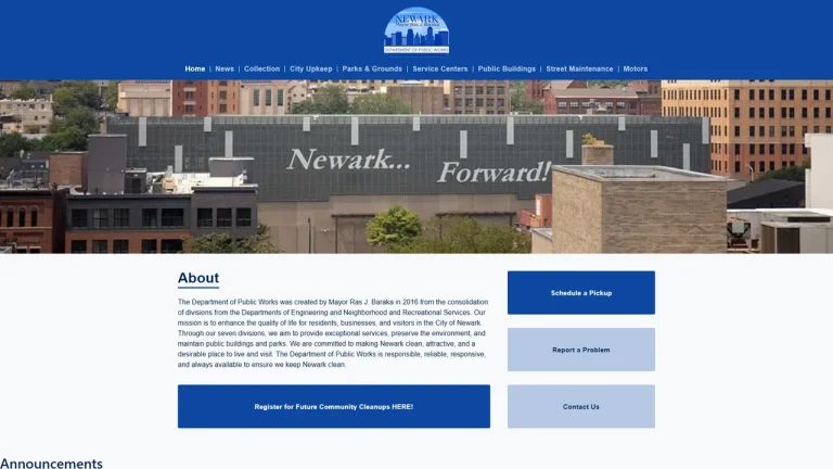 Newark City Sanitation Administration - Newark, NJ