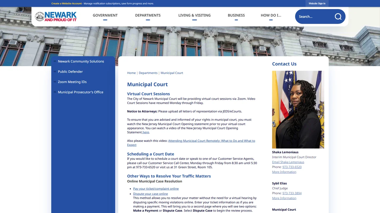 Newark Traffic Court - Newark, NJ