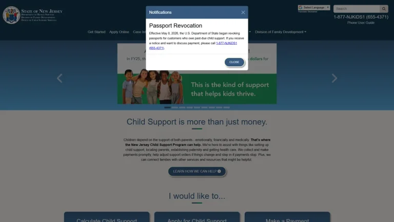 NJ Child Support (Hudson County Probation) - Jersey City, NJ
