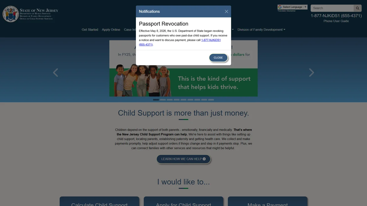 NJ Child Support (Hudson County Probation) - Jersey City, NJ