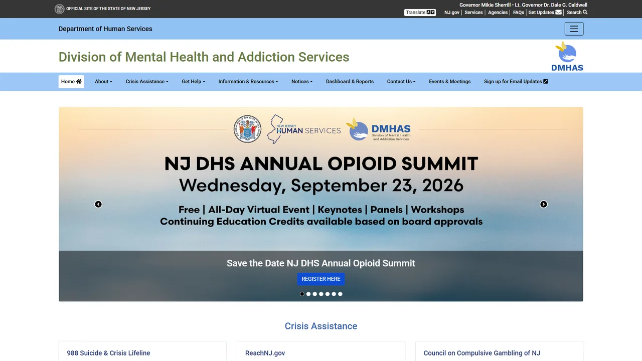 NJ Division of Mental Health and Addiction Services