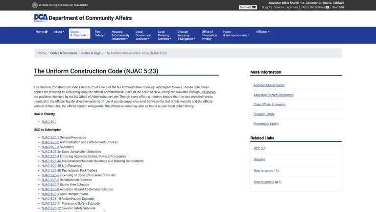 NJ Uniform Construction Code Publications
