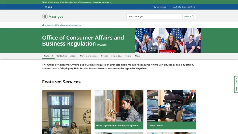 Office of Consumer Affairs & Business Regulation - Boston, MA