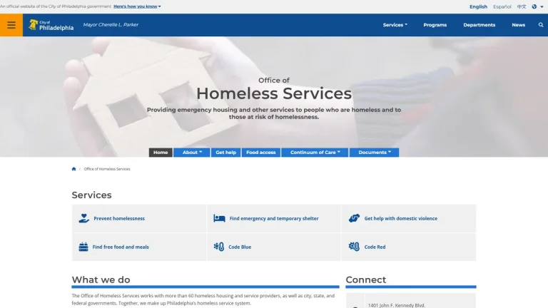 Office of Homeless Services - Philadelphia, PA