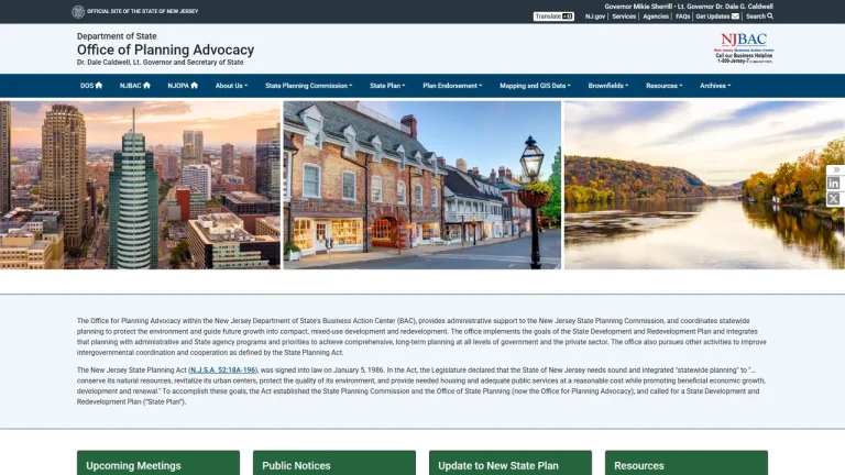 Office of Planning Advocacy (formerly Office of Smart Growth) - Trenton, NJ