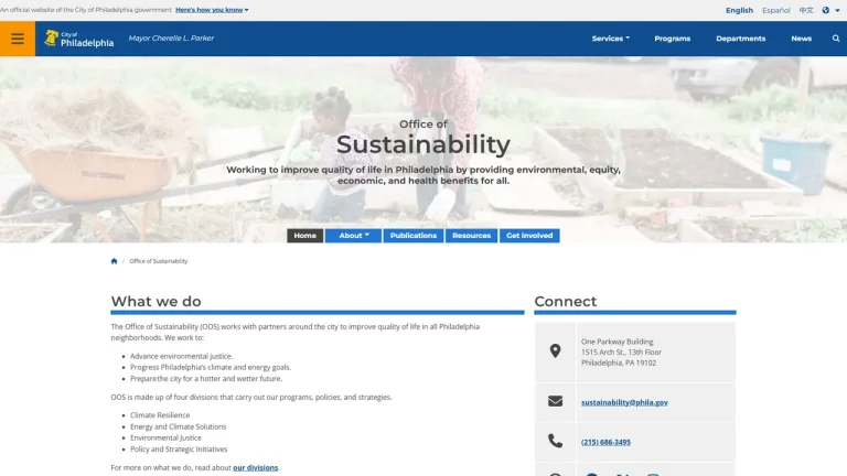 Office of Sustainability - Philadelphia, PA