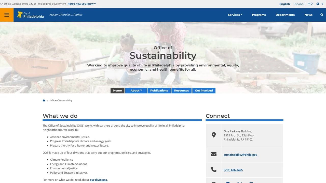 Office of Sustainability - Philadelphia, PA