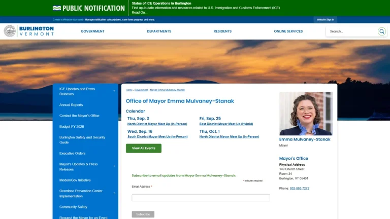 Office of the Mayor - Burlington, VT
