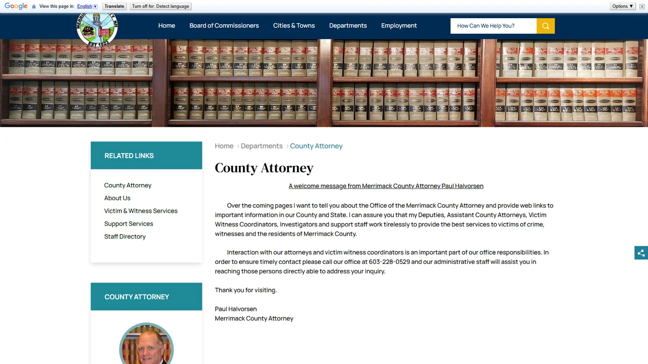 Office of the Merrimack County Attorney - Concord, NH