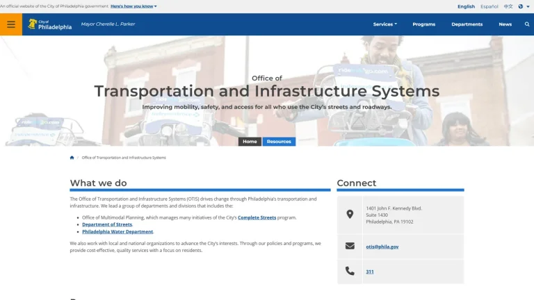 Office of Transportation, Infrastructure, and Sustainability (OTIS) - Philadelphia, PA
