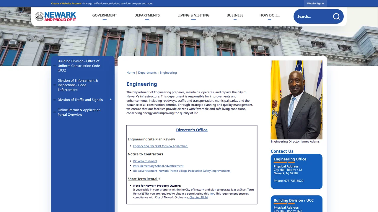Office of Uniform Construction Code - Newark, NJ