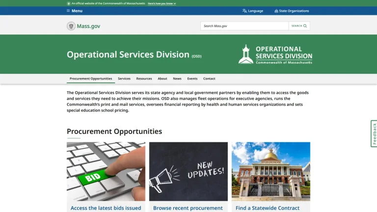 Operational Services Division (Purchased Services) - Boston, MA