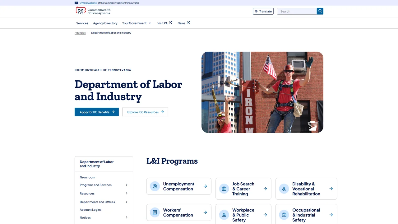 PA Department of Labor and Industry - Office of Chief Counsel - Harrisburg, PA