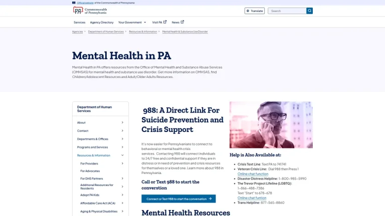 PA Office of Mental Health and Substance Abuse Services (OMHSAS) - Harrisburg, PA