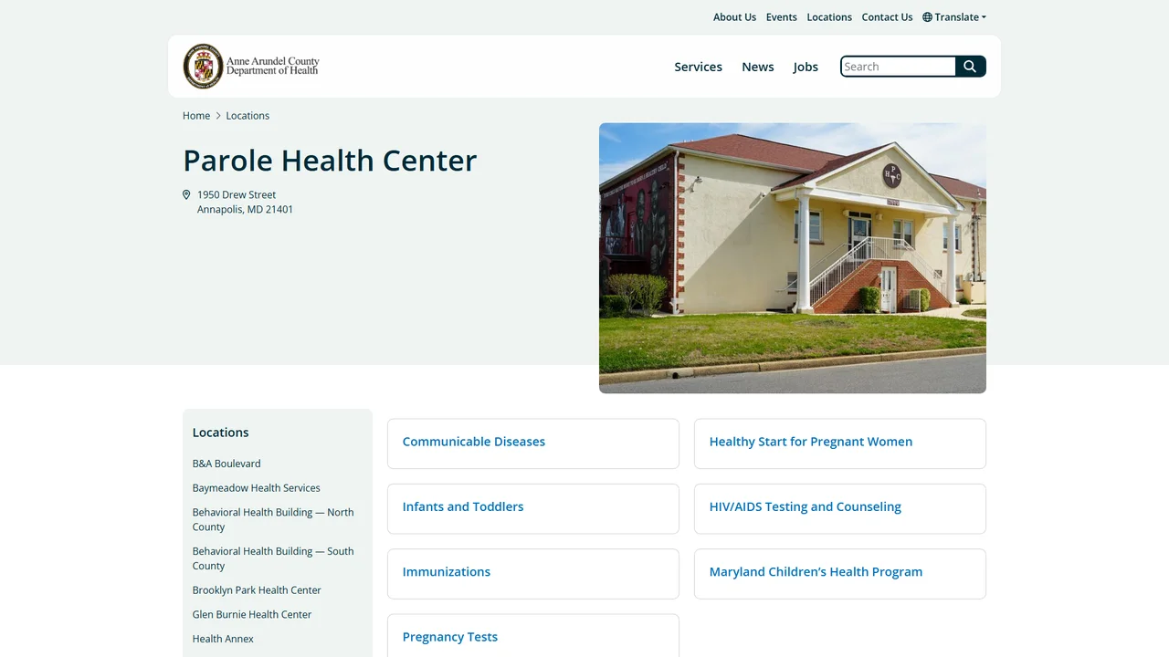 Parole Health Center - Annapolis, MD