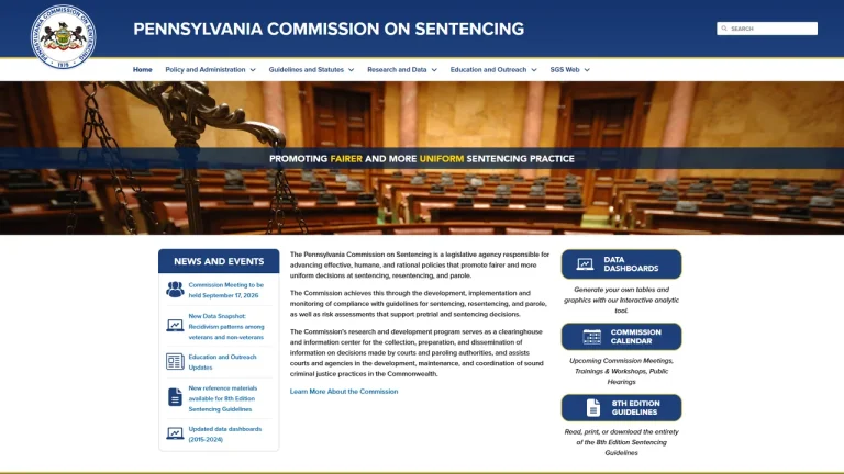Pennsylvania Commission on Sentencing - Harrisburg, PA