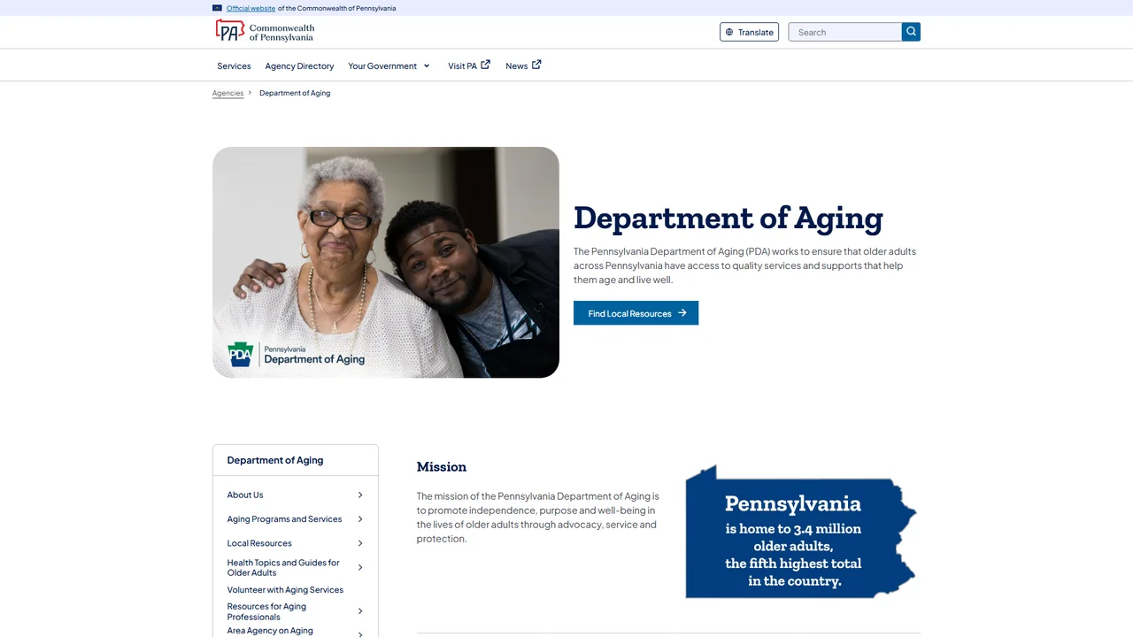 Pennsylvania Department of Aging - Harrisburg, PA