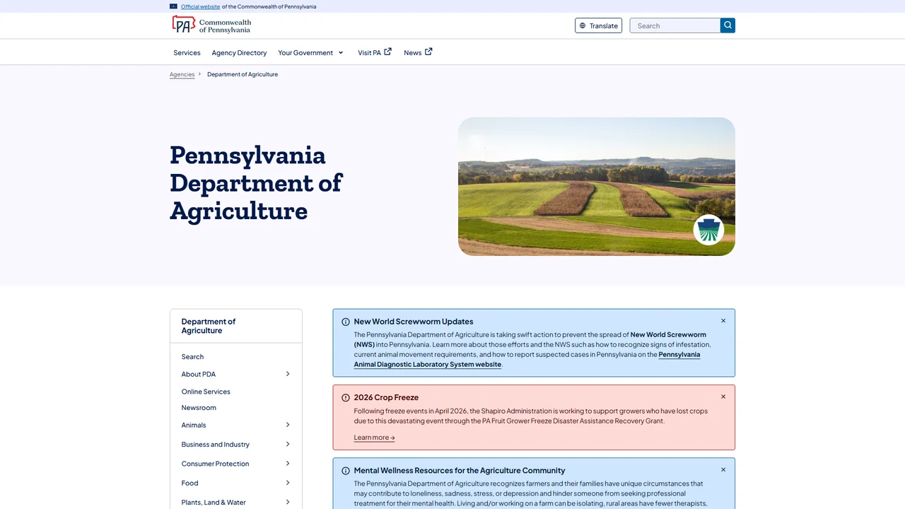 Pennsylvania Department of Agriculture Legal Office - Harrisburg, PA