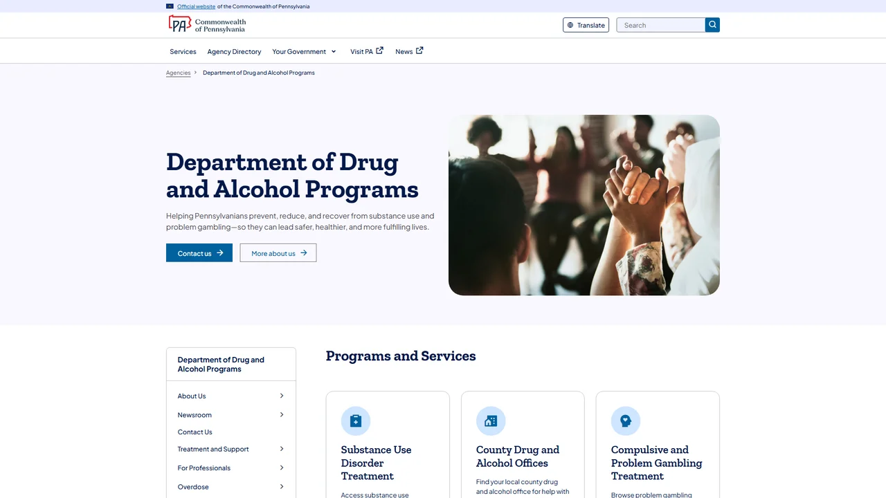 Pennsylvania Department of Drug and Alcohol Programs - Harrisburg, PA