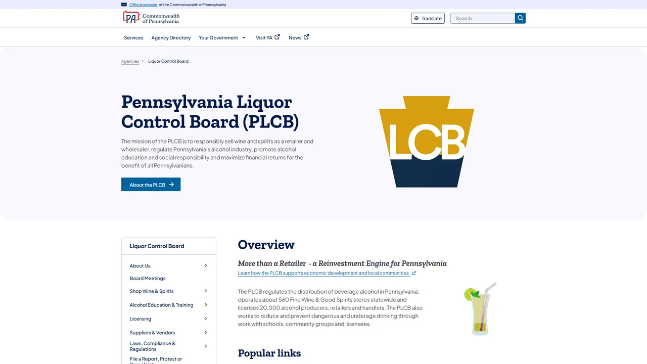 Pennsylvania Liquor Control Board - Harrisburg, PA