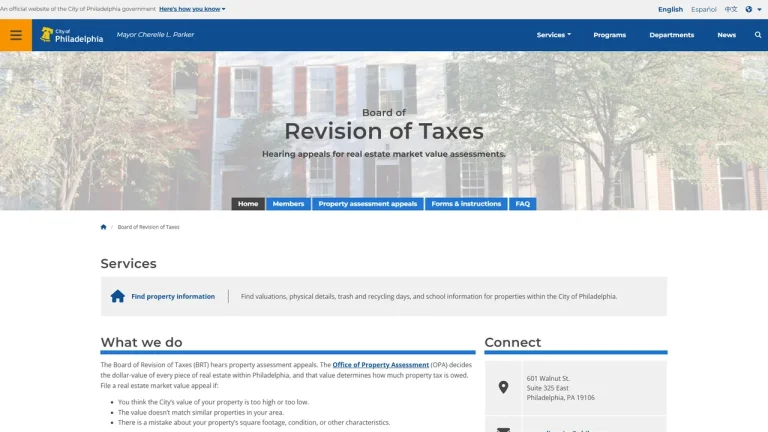 Philadelphia Board of Revision of Taxes (BRT)