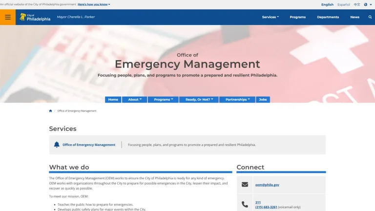 Philadelphia Office of Emergency Management - Philadelphia, PA